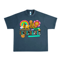 Midnight Navy hello kindergarten Urban Heavy Tee - NancyCooperArtShop