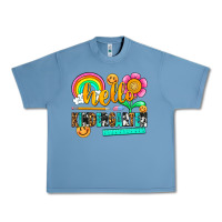 Pebble Blue hello kindergarten Urban Heavy Tee - NancyCooperArtShop