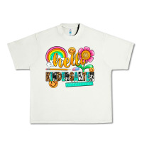 Pistachio hello kindergarten Urban Heavy Tee - NancyCooperArtShop