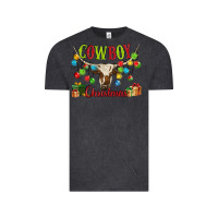 Vintage Black cowboy christmas Vintage Tee - MaliasSmallBusiness