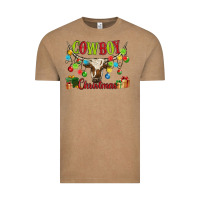 Vintage Coffee cowboy christmas Vintage Tee - MaliasSmallBusiness