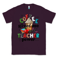 Plum coffee gives me teacher power Classic Tee - NancyCooperArtShop