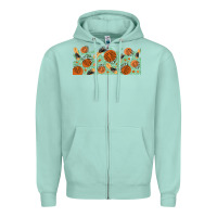 Seafoam boho plant Zipper Hoodie - TumblerDesignByShophia