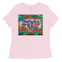 Bubblegum Pink american babe Ladies Tee - Artiststas