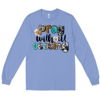 Colony Blue Pray Without Ceasing Long Sleeve Tee - LillyAllenDesigns