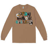 Toasted Coconut Pray Without Ceasing Long Sleeve Tee - LillyAllenDesigns
