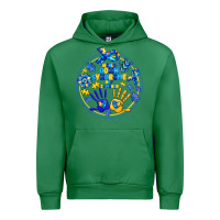 Emerald World Down Syndrome Day Urban Hoodie - CowhideDigitalArt