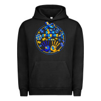 Pigment Black World Down Syndrome Day Urban Hoodie - CowhideDigitalArt
