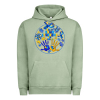 Pigment Oil Green World Down Syndrome Day Urban Hoodie - CowhideDigitalArt