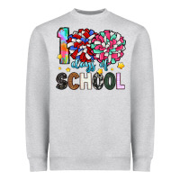 Heather Grey 100 days of school Heavyweight Sweatshirt - Artiststas