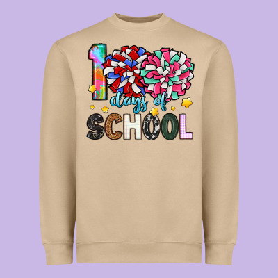 100 Days Of School Heavyweight Sweatshirt Designed By Artiststas