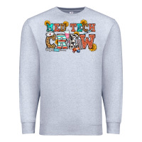Heather Grey med tech crew Premium Sweatshirt - OliviaCreatesArt