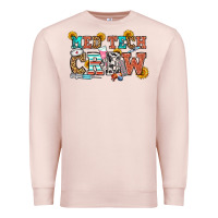 Pale Pink med tech crew Premium Sweatshirt - OliviaCreatesArt