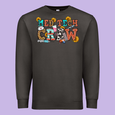 Med Tech Crew Premium Sweatshirt Designed By Oliviacreatesart