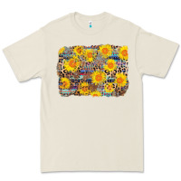 Bone aztec sunflower leopard background Premium Tee - AdoDesignShop