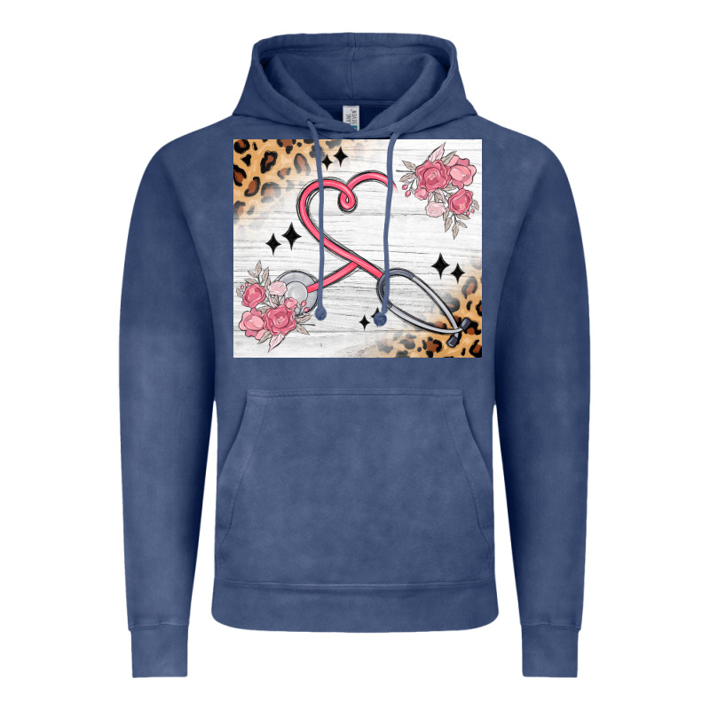 Customized Leopard Floral Nurse Vintage Hoodie by MaliasSmallBusiness | Teevron