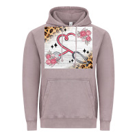 Vintage Zinc customized leopard floral nurse Vintage Hoodie - MaliasSmallBusiness