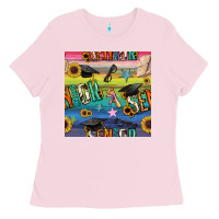 Bubblegum Pink graduation seamless pattern Ladies Tee - BundleAndBundleShop