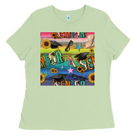 Matcha graduation seamless pattern Ladies Tee - BundleAndBundleShop