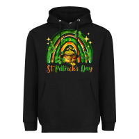Black St. Patrick's Day rainbow Heavyweight Hoodie - HowdyJamesFarm