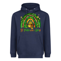 Navy St. Patrick's Day rainbow Heavyweight Hoodie - HowdyJamesFarm