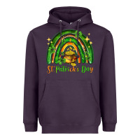 Plum St. Patrick's Day rainbow Heavyweight Hoodie - HowdyJamesFarm
