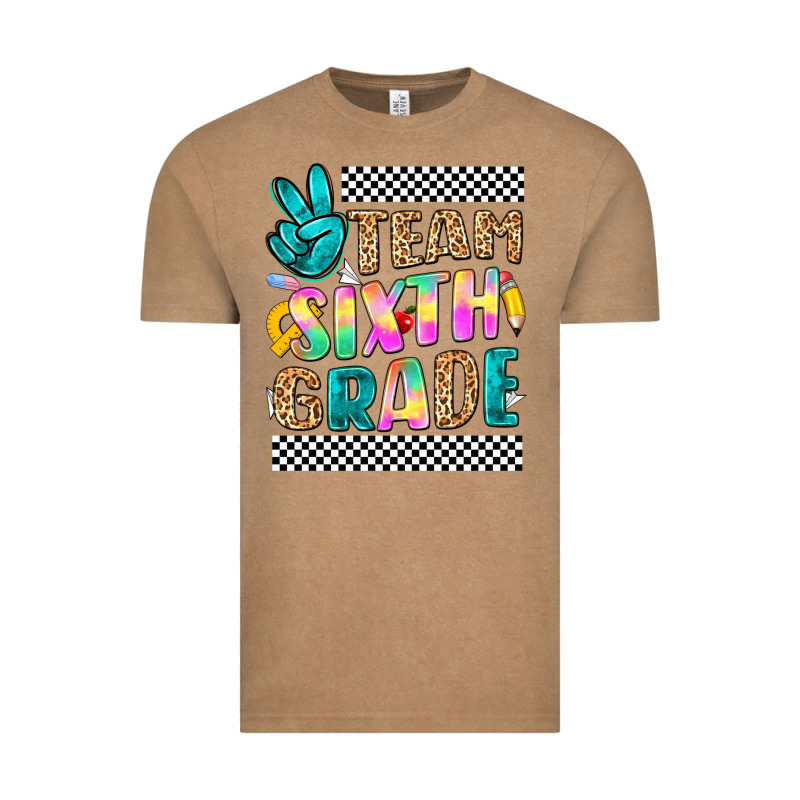 Team Sixth Grade Vintage Tee by NancyCooperArtShop | Teevron