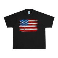 Black american flag distressed background Urban Heavy Tee - MaliasSmallBusiness