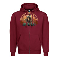 Burgundy And they call the thing rodeo bull bullfighter Zipper Hoodie - HowdyJamesFarm