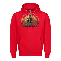 Red And they call the thing rodeo bull bullfighter Zipper Hoodie - HowdyJamesFarm