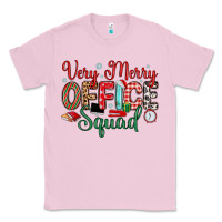 Bubblegum Pink very merry office squad Classic Tee - MaliasSmallBusiness