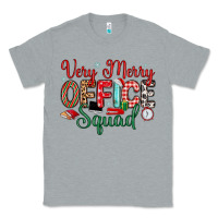 Heather Grey very merry office squad Classic Tee - MaliasSmallBusiness