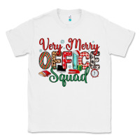 White very merry office squad Classic Tee - MaliasSmallBusiness