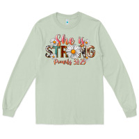 Matcha Western She Is Strong Long Sleeve Tee - LillyAllenDesigns
