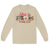 Mushroom Western She Is Strong Long Sleeve Tee - LillyAllenDesigns