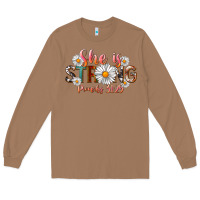 Toasted Coconut Western She Is Strong Long Sleeve Tee - LillyAllenDesigns