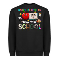 Black happy 100 days of school Heavyweight Sweatshirt - Artiststas