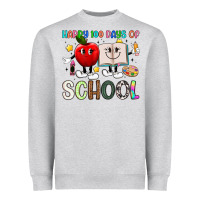 Heather Grey happy 100 days of school Heavyweight Sweatshirt - Artiststas