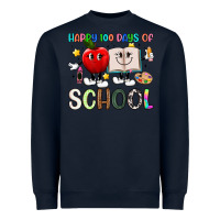 Navy happy 100 days of school Heavyweight Sweatshirt - Artiststas