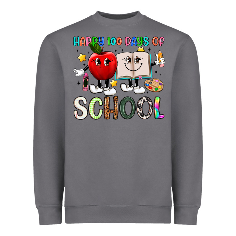Happy 100 Days Of School Heavyweight Sweatshirt by Artiststas | Teevron