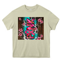 Mossy western pattern pink with floral cancer ribbon Heavy Core Tee - AdoDesignShop