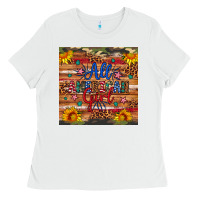 White all american girl Ladies Tee - Artiststas