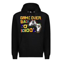 Black Game over back to school Premium Hoodie - CowGirlArtShop