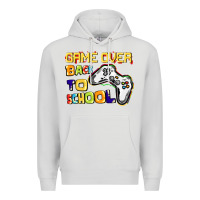 Dove Grey Game over back to school Premium Hoodie - CowGirlArtShop