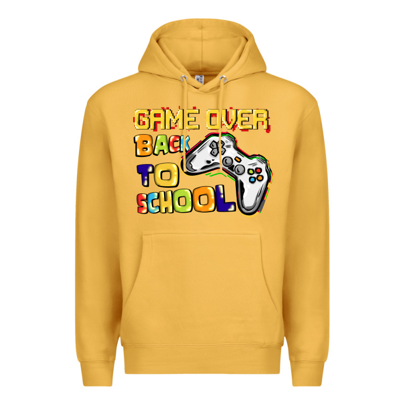 Game Over Back To School Premium Hoodie by CowGirlArtShop | Teevron