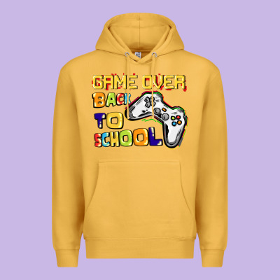 Game Over Back To School Premium Hoodie Designed By Cowgirlartshop