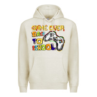 Oatmeal Heather Game over back to school Premium Hoodie - CowGirlArtShop