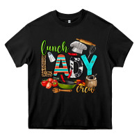 Black lunch lady crew Heavy Core Tee - AdoDesignShop