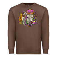 Chestnut charolais mardi gras Premium Sweatshirt - OliviaCreatesArt
