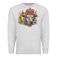 Dove Grey charolais mardi gras Premium Sweatshirt - OliviaCreatesArt